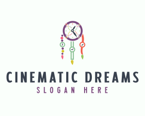 Colorful Time Dreamcatcher logo design