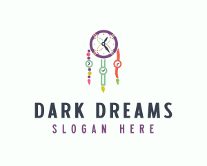 Colorful Time Dreamcatcher logo design