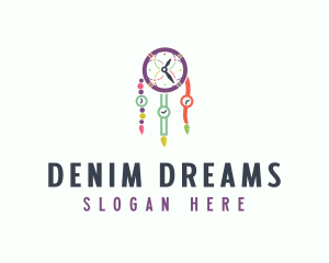 Colorful Time Dreamcatcher logo design