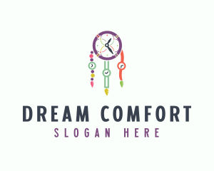 Colorful Time Dreamcatcher logo design