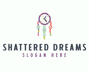 Colorful Time Dreamcatcher logo design