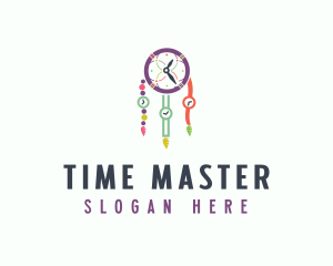 Colorful Time Dreamcatcher logo design