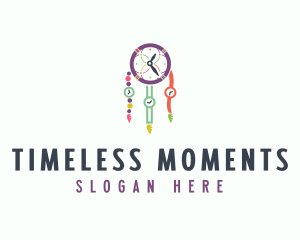 Colorful Time Dreamcatcher logo design