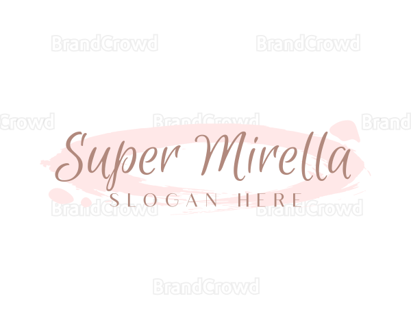 Cursive Feminine Watercolor Logo