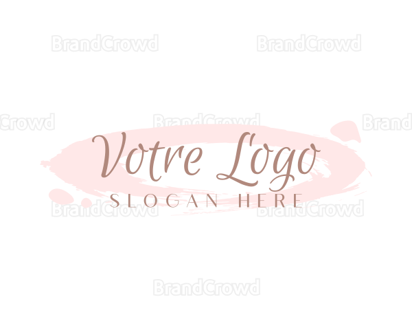 Cursive Feminine Watercolor Logo