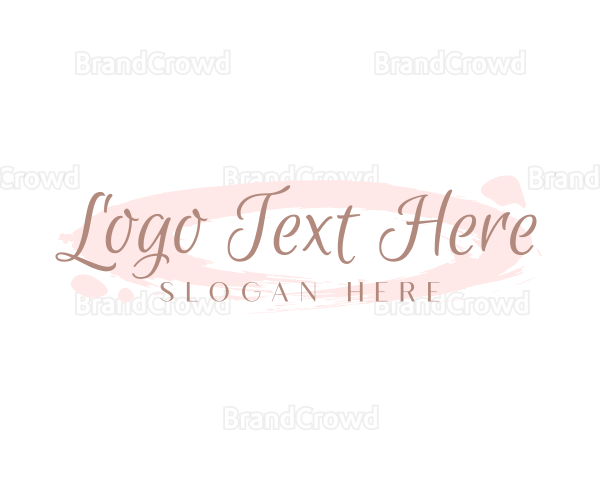 Cursive Feminine Watercolor Logo