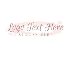 Script - Cursive Feminine Watercolor logo design