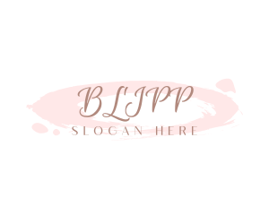 Cursive Feminine Watercolor Logo