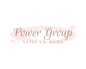 Cursive Feminine Watercolor Logo