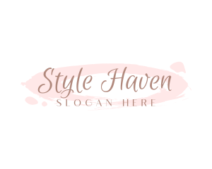 Cursive Feminine Watercolor Logo