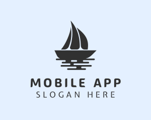 Ocean Boat Sail Logo