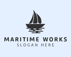 Ocean Boat Sail logo design