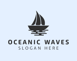 Vessel - Ocean Boat Sail logo design