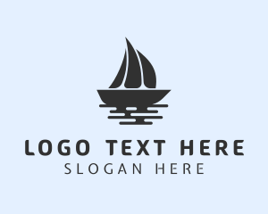 Sailing - Ocean Boat Sail logo design