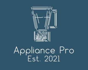 Appliance - Chalk Sketch Blender logo design