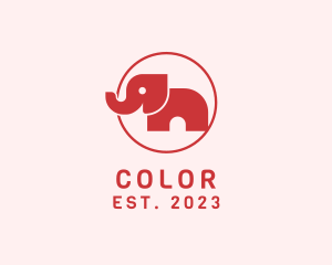 Animal - Minimalist Wild Elephant logo design