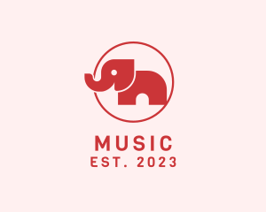 Icon - Minimalist Wild Elephant logo design