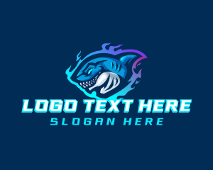 Mascot - Esports Gaming Shark logo design