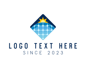 Technology - Sustainable Solar Panel Technology logo design