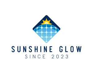 Sunlight - Sustainable Solar Panel Technology logo design