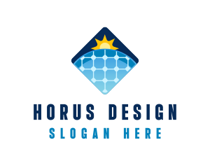 Sustainable Solar Panel Technology logo design