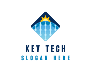 Sustainable Solar Panel Technology logo design