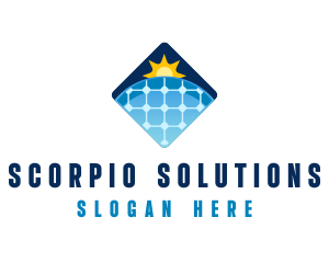 Sustainable Solar Panel Technology logo design