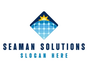 Sustainable Solar Panel Technology logo design