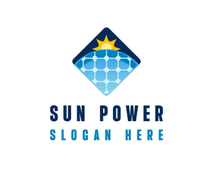 Sustainable Solar Panel Technology logo design