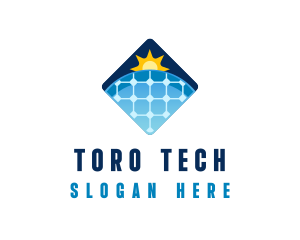 Sustainable Solar Panel Technology logo design