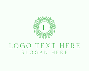 Vegetarian - Decorative Flower Plant logo design