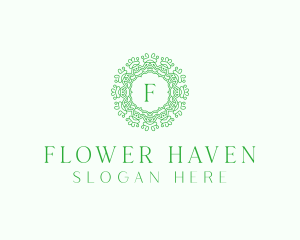 Decorative Flower Plant logo design