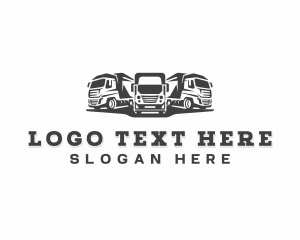 Delivery - Logistics Cargo Trucking logo design