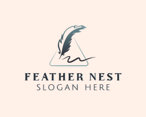 Feather - Feather Pen Writer logo design