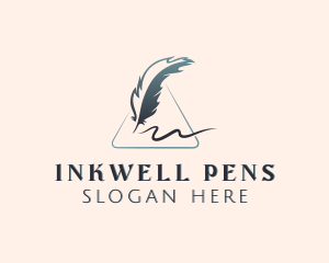 Pen - Feather Pen Writer logo design