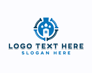 Plumbing - Water Pipe Plumbing logo design