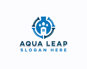 Water Pipe Plumbing logo design