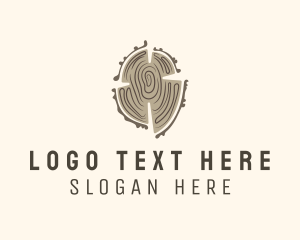 Timber - Log Wood Tree logo design