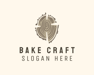 Log Wood Tree logo design