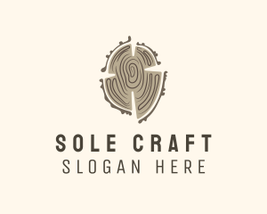 Log Wood Tree logo design