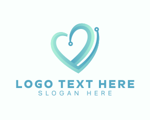 Hospital - Medical Tech Heart logo design