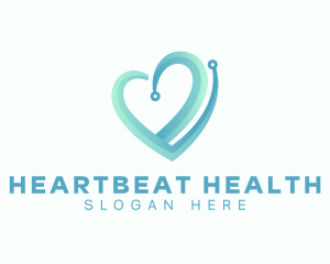 Cardiovascular - Medical Tech Heart logo design