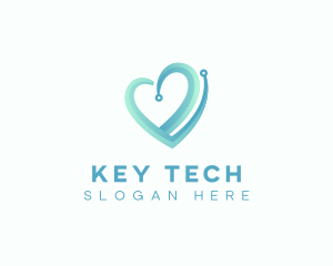 Medical Tech Heart logo design