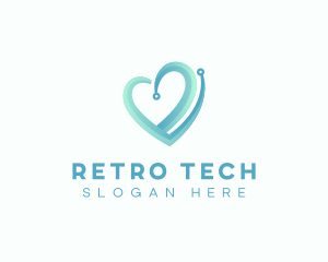 Medical Tech Heart logo design