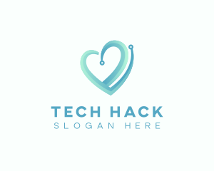 Medical Tech Heart logo design