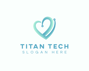 Medical Tech Heart logo design