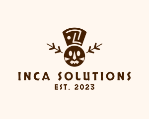 Inca - Mayan Tribal Mask logo design