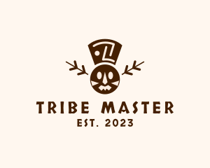 Mayan Tribal Mask logo design