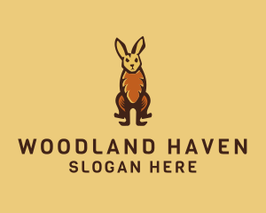 Rustic Wildlife Rabbit logo design