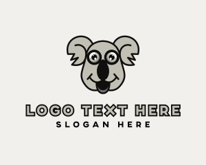 Bear - Wildlife Happy Koala logo design